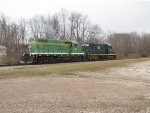 Ohio South Central Railroad (OCSR) 104 & 4537